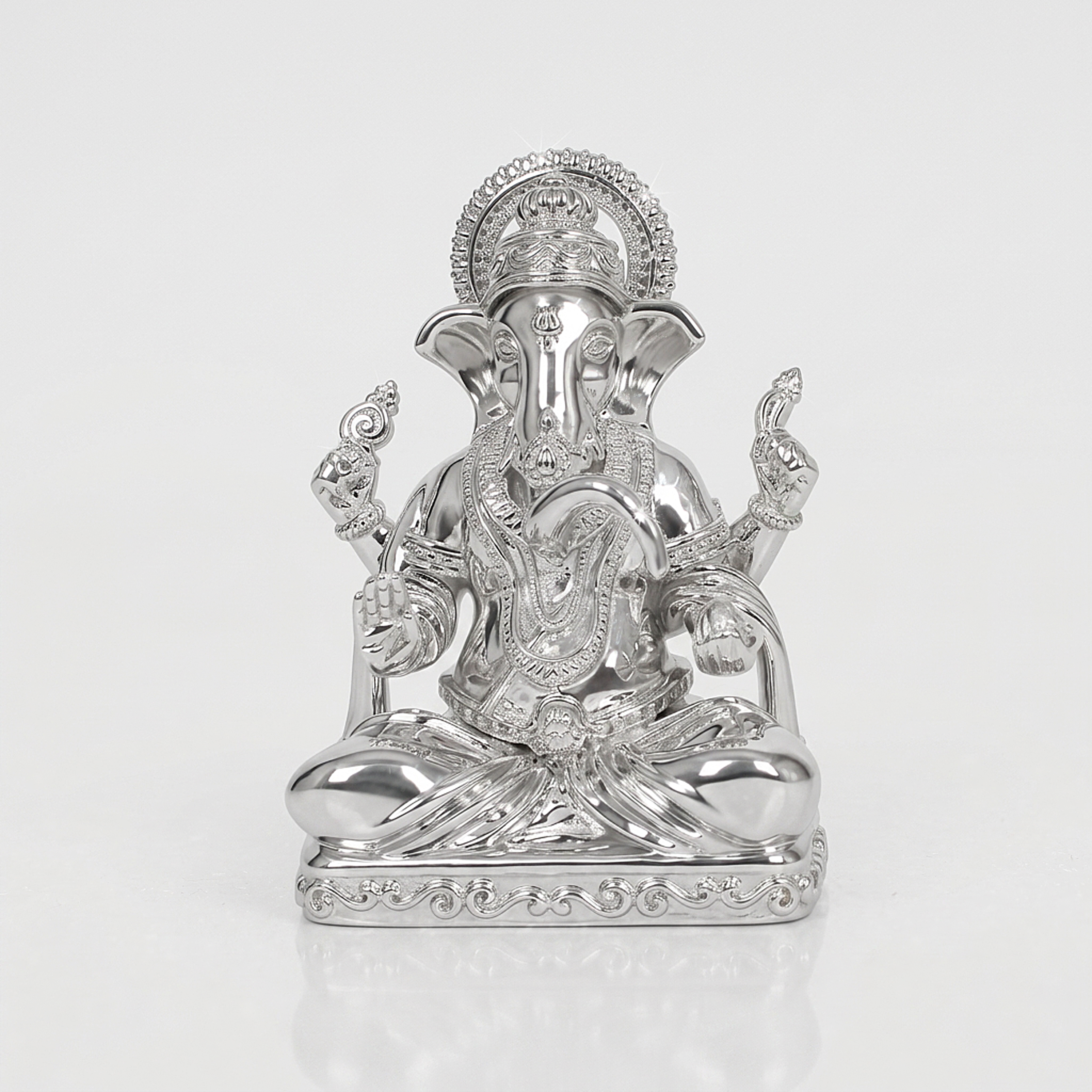 ESHWARA Ganesha Silver idol- Semi Solid