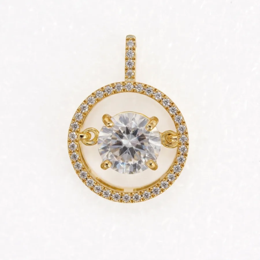 MEORA Orbis Diamond silver pendant by Silver Oaks