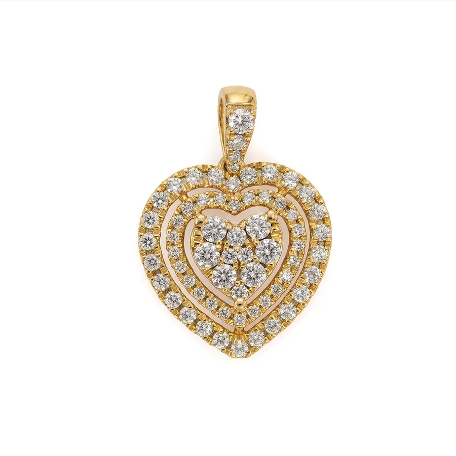 MEORA Coeur Halo silver pendant by Silver Oaks