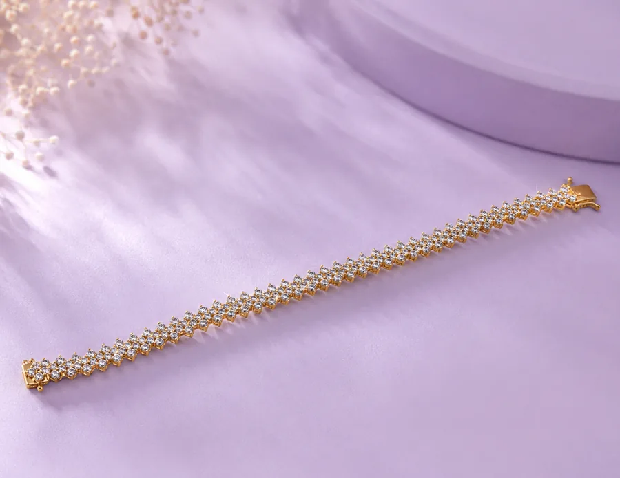 MEORA zircon tennis bracelet by Silver Oaks